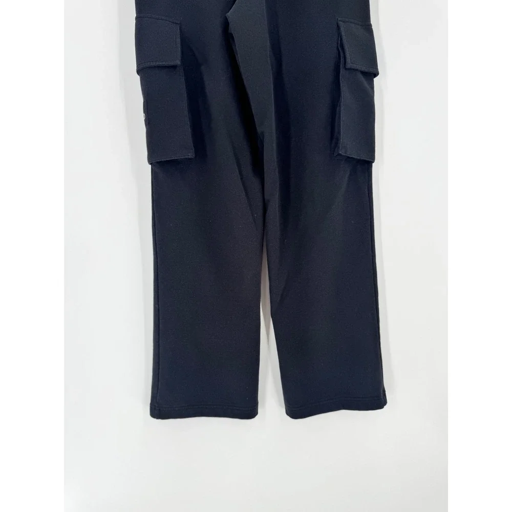 ALO Yoga Cargo Utility Pants Womens XS Black High Waist Soft Washed Pocket
